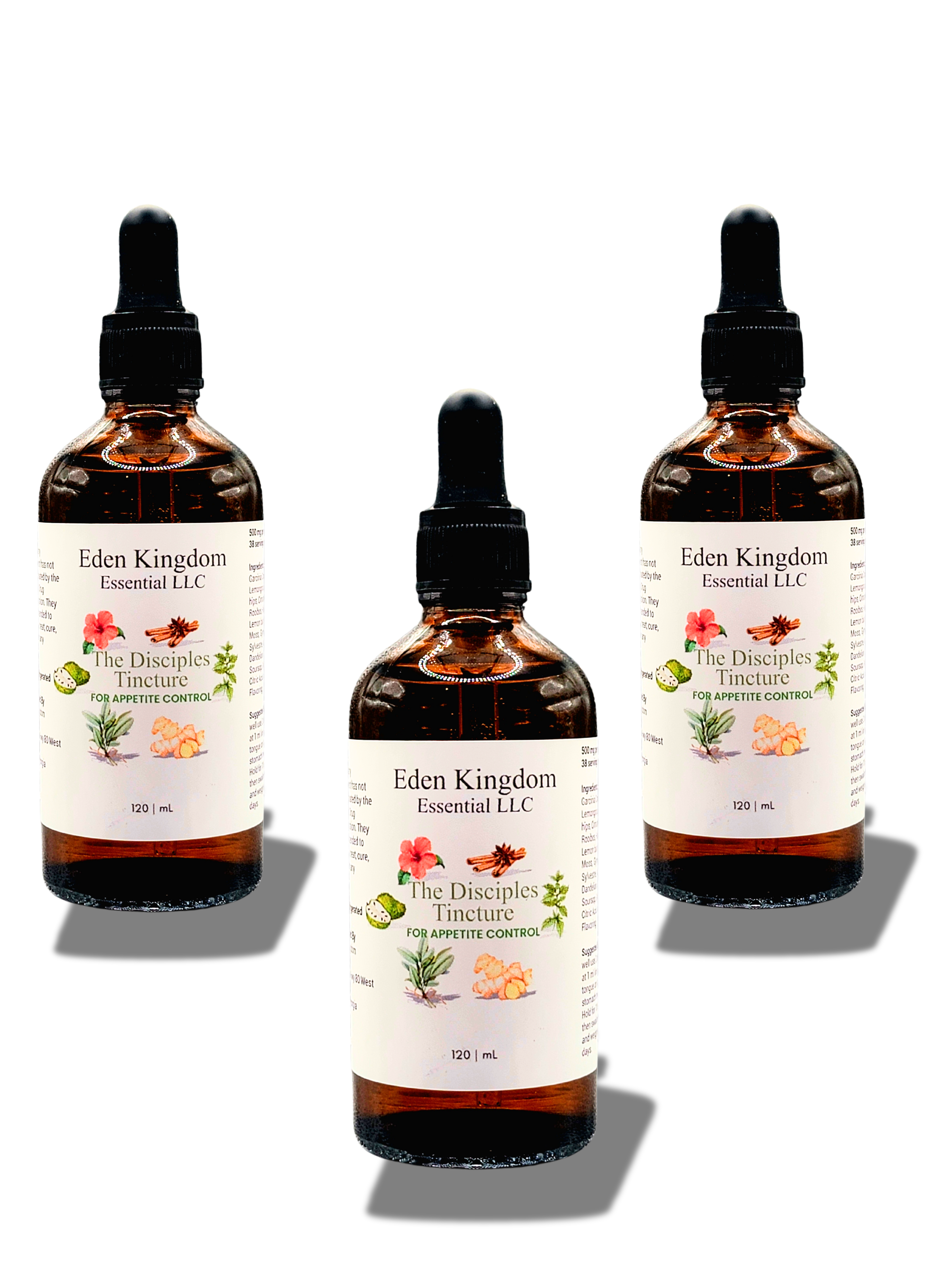 Multiple Treatments Pack Nature's Secret to Fast Weight Loss: The Disciples Tincture turns Off Hunger in 30 Minutes! Supports Weight Loss & Metabolism, Non-GMO