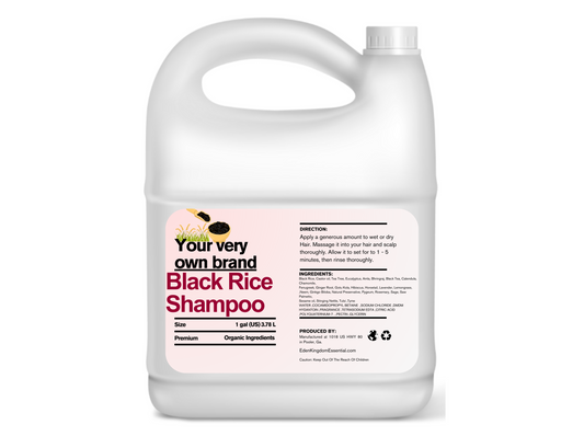 Extraordinary Cleanse! - Black Rice Hair and Scalp Shampoo 1 gallon wholesale private label