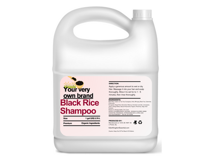 Extraordinary Cleanse! - Black Rice Hair and Scalp Shampoo 1 gallon wholesale private label