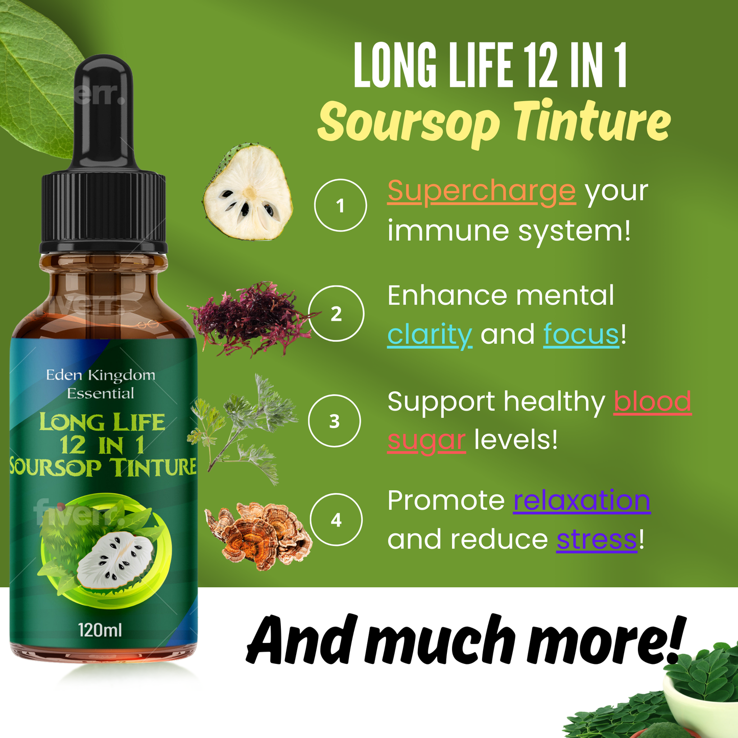 NEW Long Life 12 in 1 Soursop Tincture!