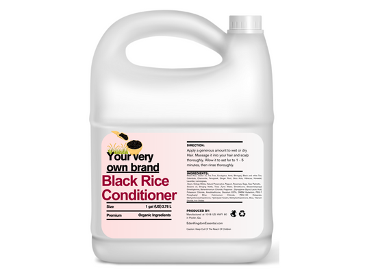 Black Rice Conditioner Gallon Wholesale Private Label Gallon Makes 16 Jars 8 oz We Supply 95% Of Companies In This Industry