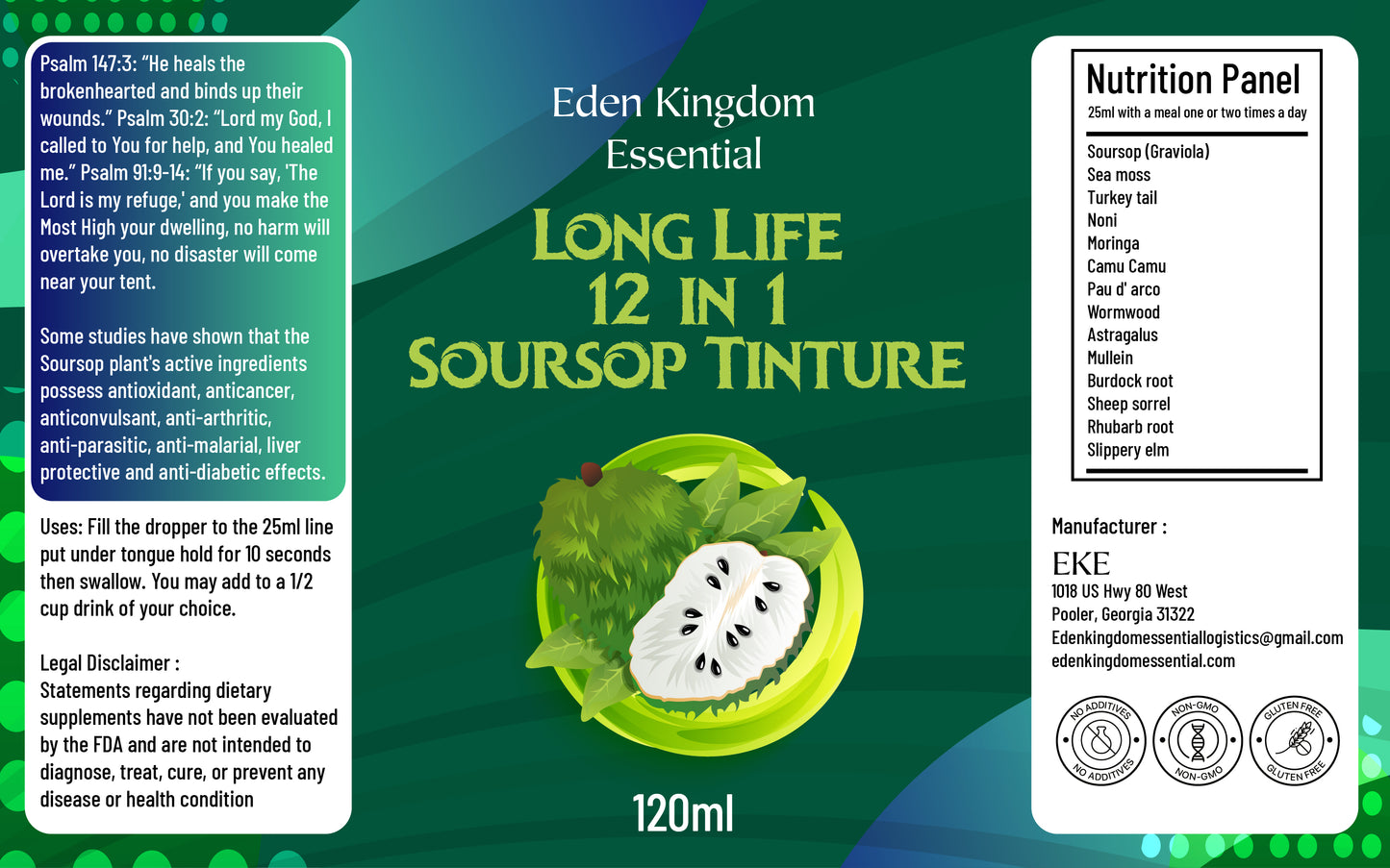 NEW Long Life 12 in 1 Soursop Tincture!